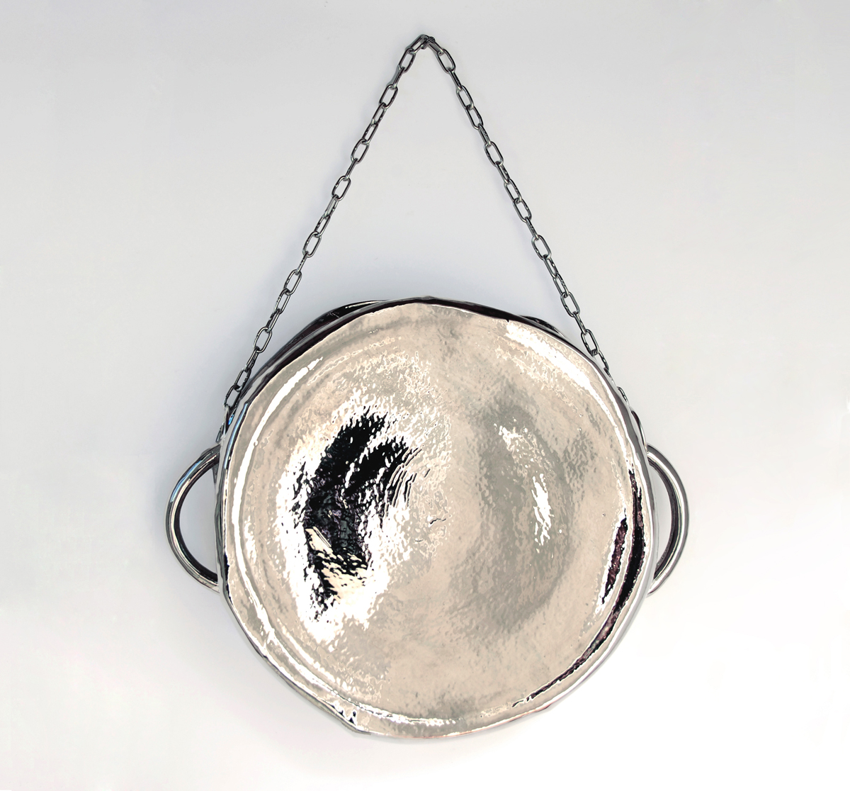 Reflective - porcelain, platinum lustre, 2017
