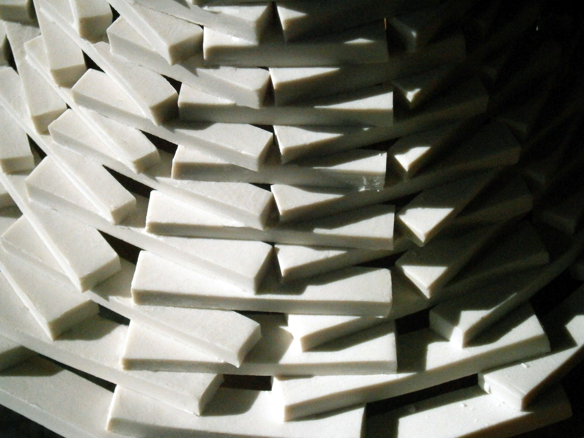 Nest (detail) - porcelain biscuit, 2015