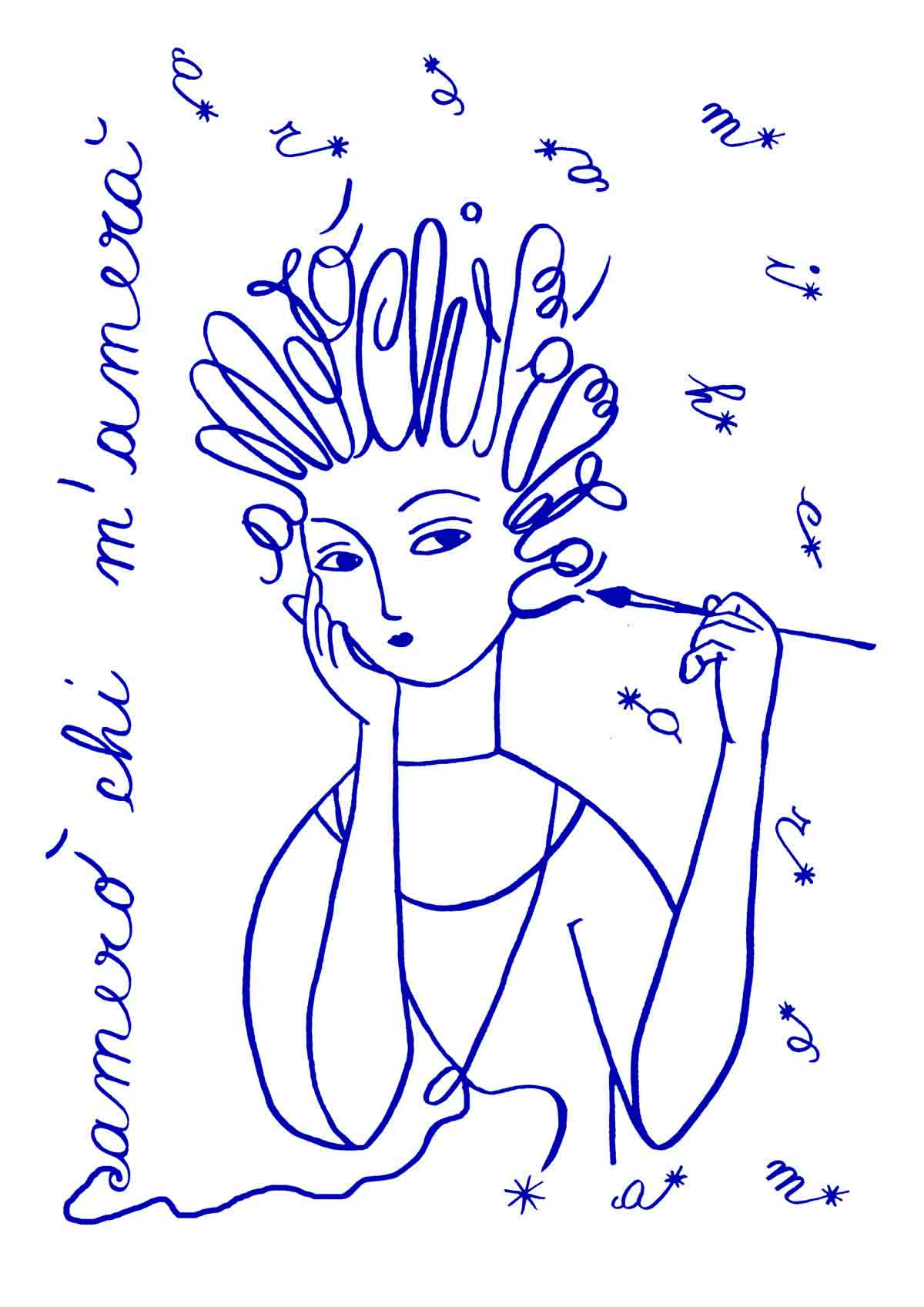  Amerò chi m'amerà -redesign of traditional ceramic decoration of Umbria, 2016