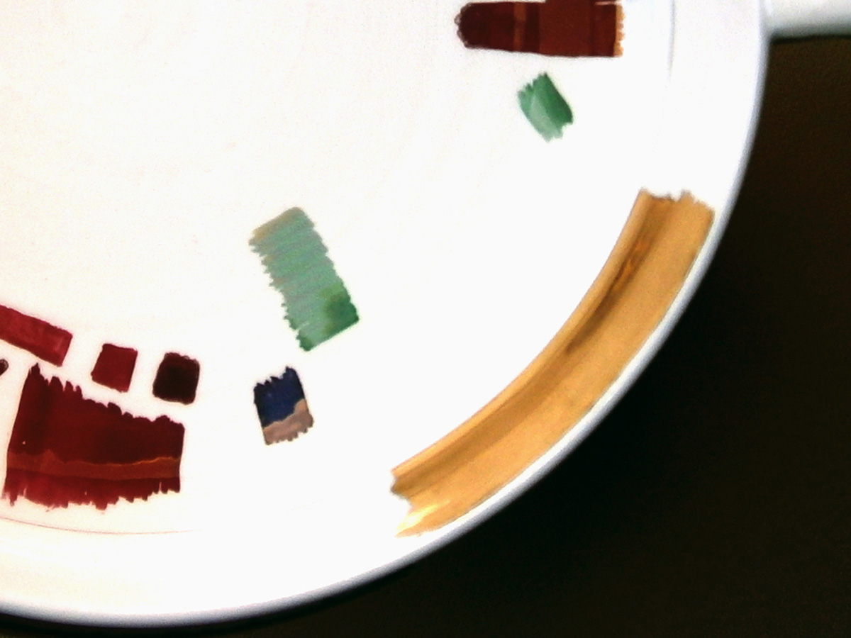 Vaso con lustri (detail) - porcelain 2017